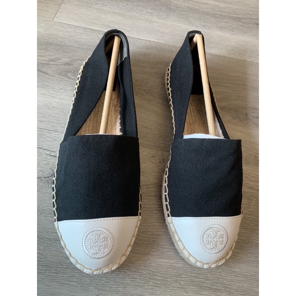 Tory burch color deals block flat espadrille