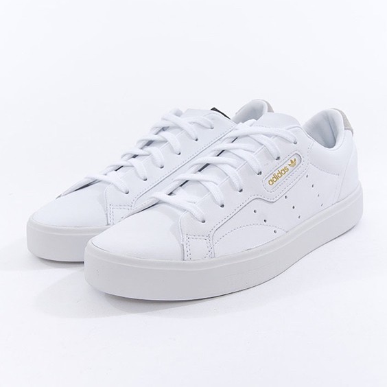 adidas originals Sleek W 全白DB3258 白色23～25cm 楊冪女鞋復古休閒