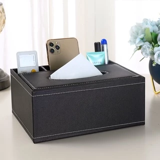 紙巾盒 抽紙盒 多功能 皮革 客廳 茶几 遙控器 收納盒 創意 家用 桌面 收納盒