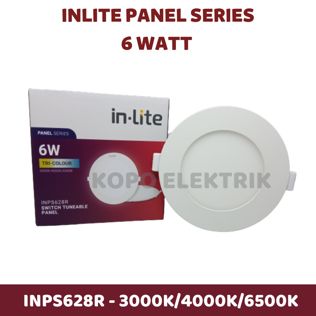 Inlite LED 面板 6W Votre INPS628R 圓形 3 色可調電池 | 蝦皮購物