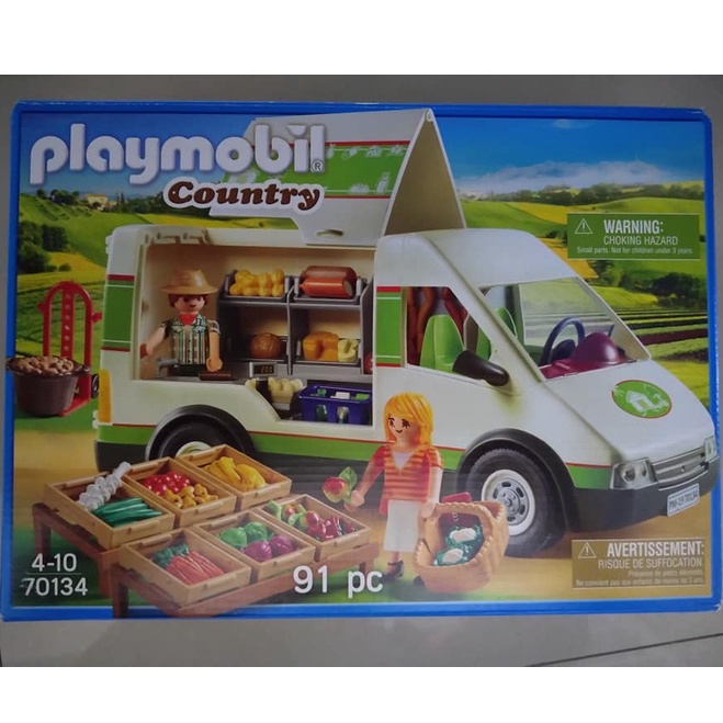 PLAYMOBIL 70134 摩比蔬菜市集行動攤車| 蝦皮購物