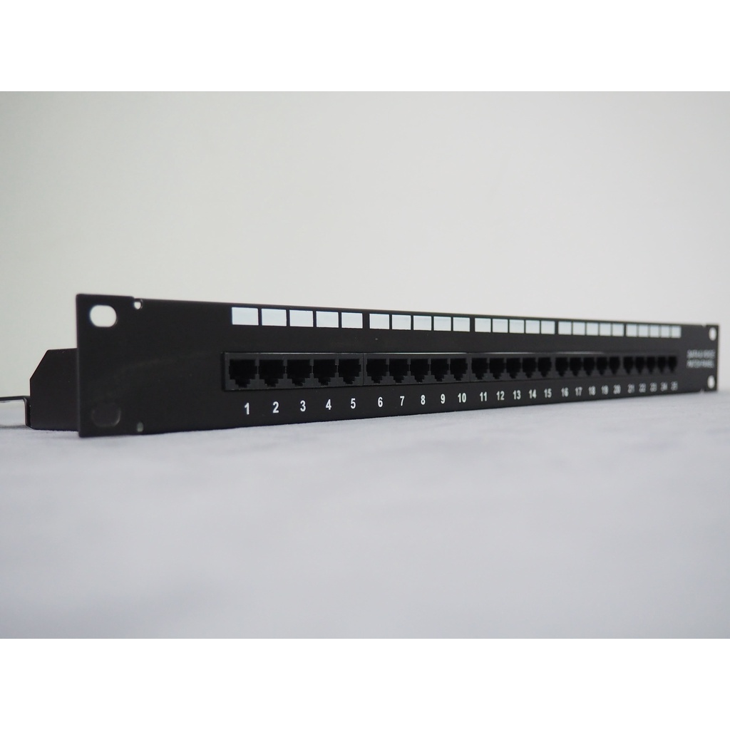 【台灣現貨、出貨】19吋 1U Cat3 ISDN RJ11 25 Ports Patch Panel 跳線板 含背面理 | 蝦皮購物