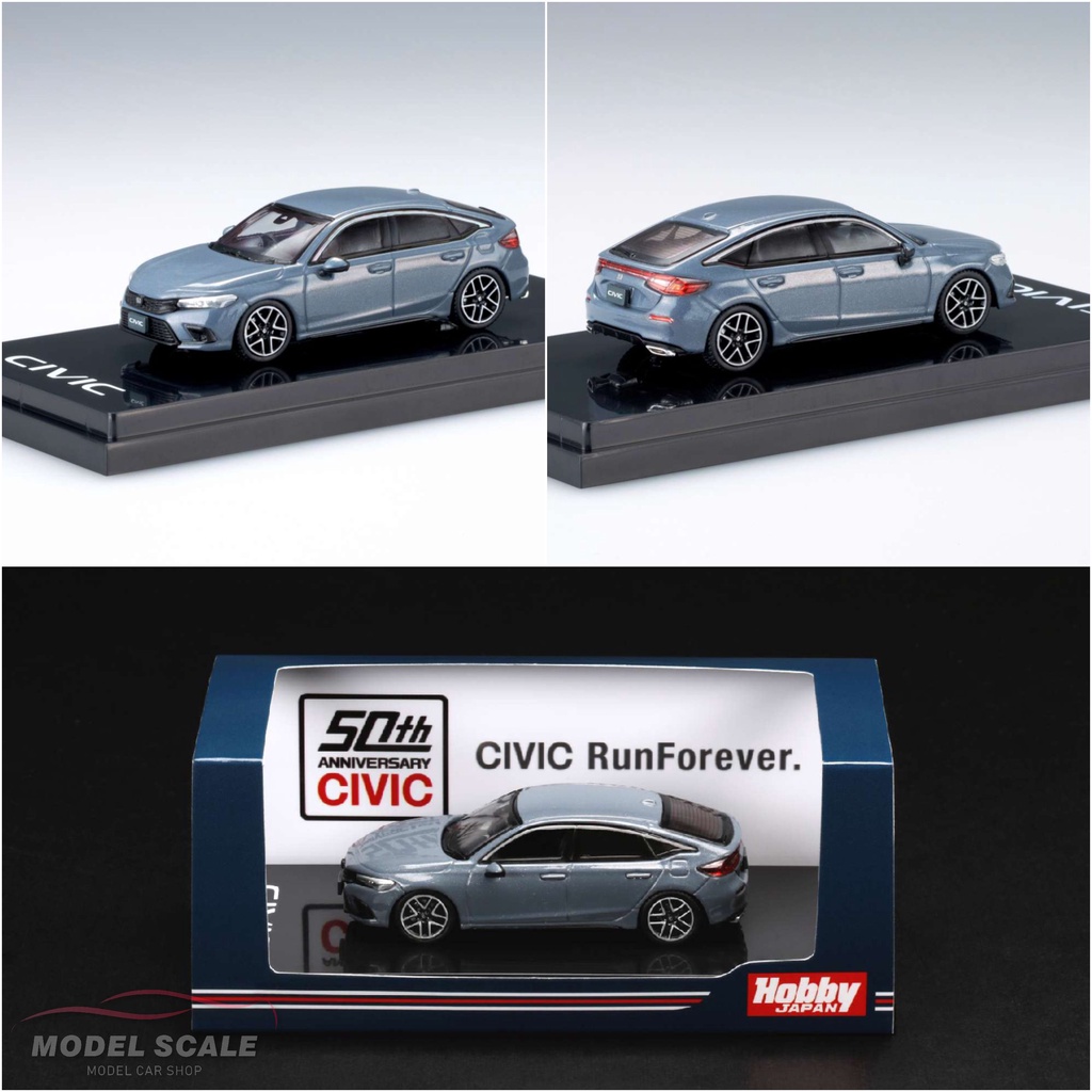 Modellino Hobby Japan 1/64 Honda Civic FL1 2021 - Diecast Nero, Nuovo In Scatola
