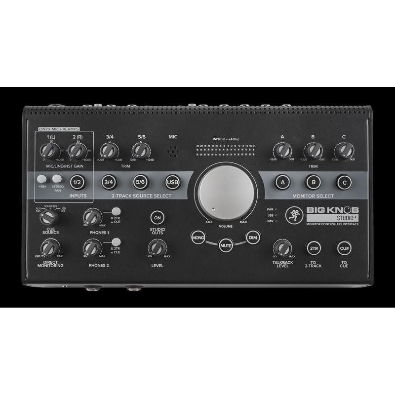 音響密室】Mackie BIG KNOB STUDIO+ 六軌24bit/192KHz錄音介面三組喇叭