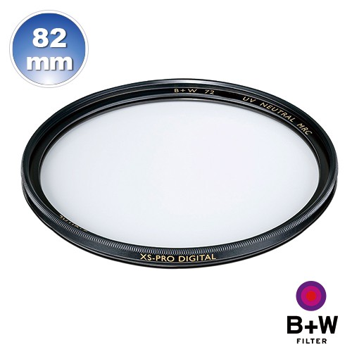 B+W濾鏡官方旗艦店】B+W XS-PRO 010 UV 82mm MRC Nano 超薄奈米鍍膜