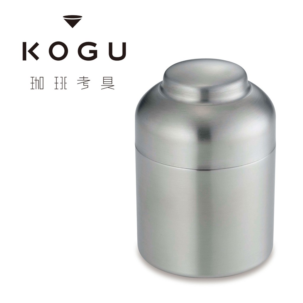 現貨💗日本製KOGU 不鏽鋼咖啡罐100g 珈琲考具18-8不鏽鋼咖啡保存罐咖啡