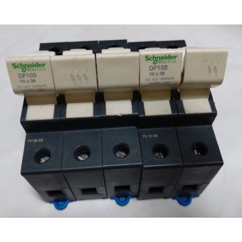 🌞二手現貨保固TeSys DF Schneider施耐德fuse DF102-2極DF103-3極10x38mm保險絲 | 蝦皮購物