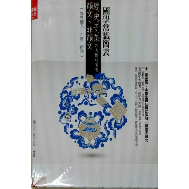 國學常識簡表：經、史、子、集 韻文、非韻文 滿分王、得分小組 編 | 五南 書泉圖書 978957117883 BOOKISH嗜書客全新參考書 ...