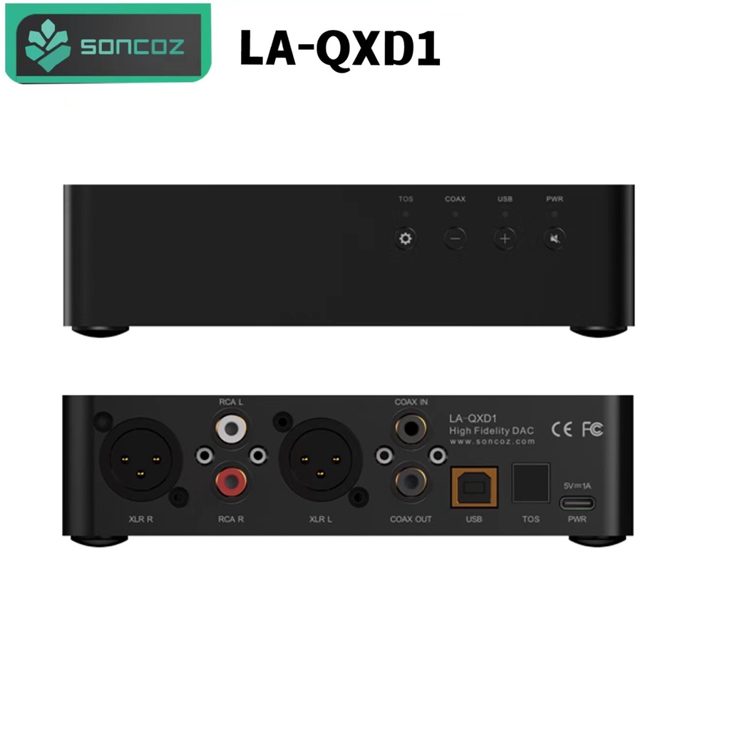 SONCOZ LA-QXD1小天鵝全平衡HiFi解碼器DAC ES9038Q2M | 蝦皮購物