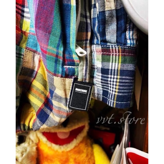 SSZ BROCHURE 21AW PATCH/W MADRAS 百家布長袖襯衫外套| 蝦皮購物