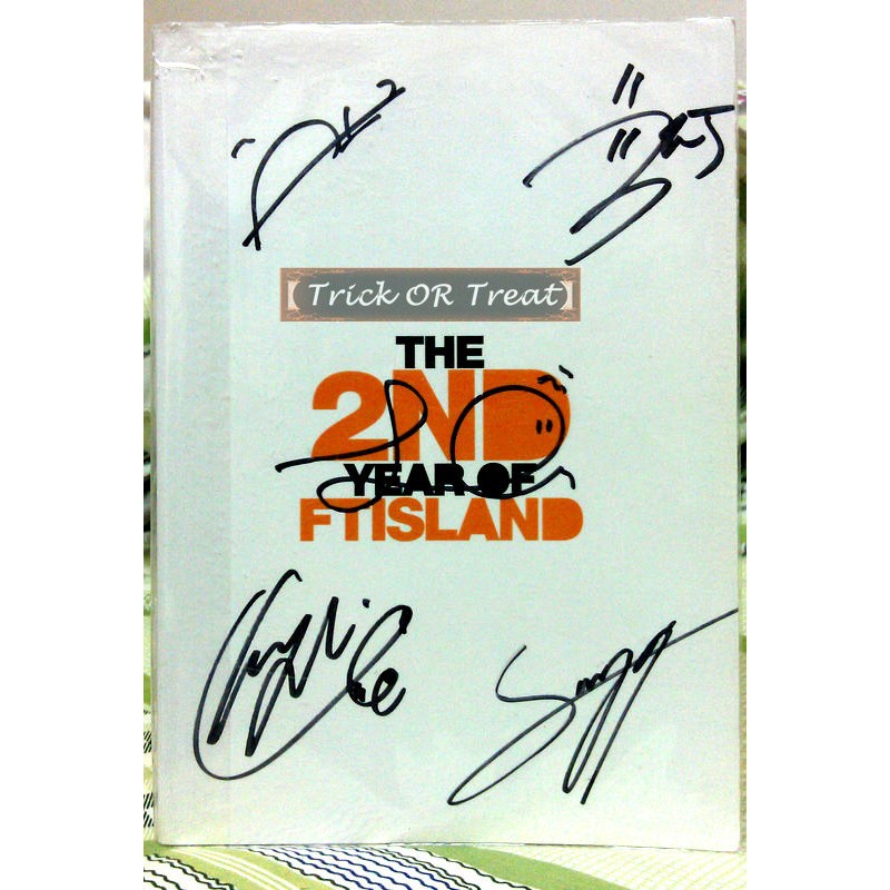 【TOT．韓國樂團：FTIsland】兩週年 絕版簽名寫真：THE 2ND YEAR OF FTISLAND｜免運出清。
