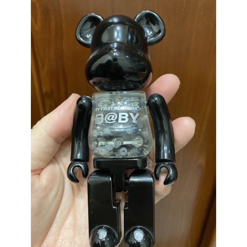 正貨  超合金 BE@RBRICK Bearbrick my first brick 黑 千秋200%庫柏力克熊