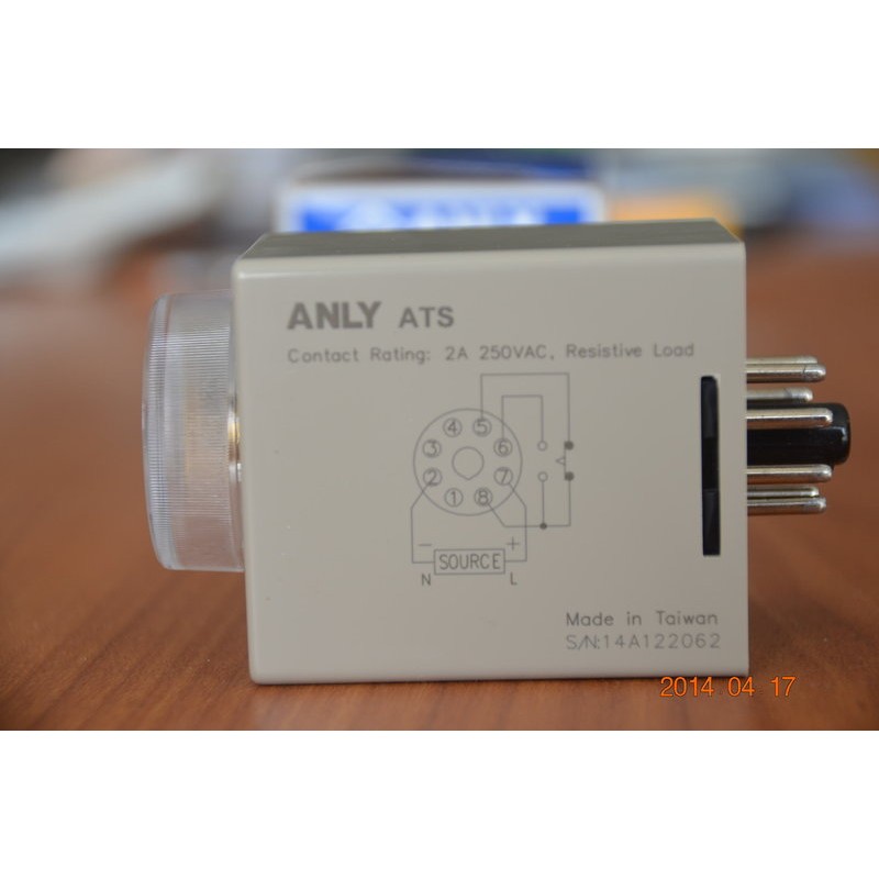 安良/陽明 ATS 斷電延遲繼電器 斷電延遲計時器 off delay timer 220V | 蝦皮購物