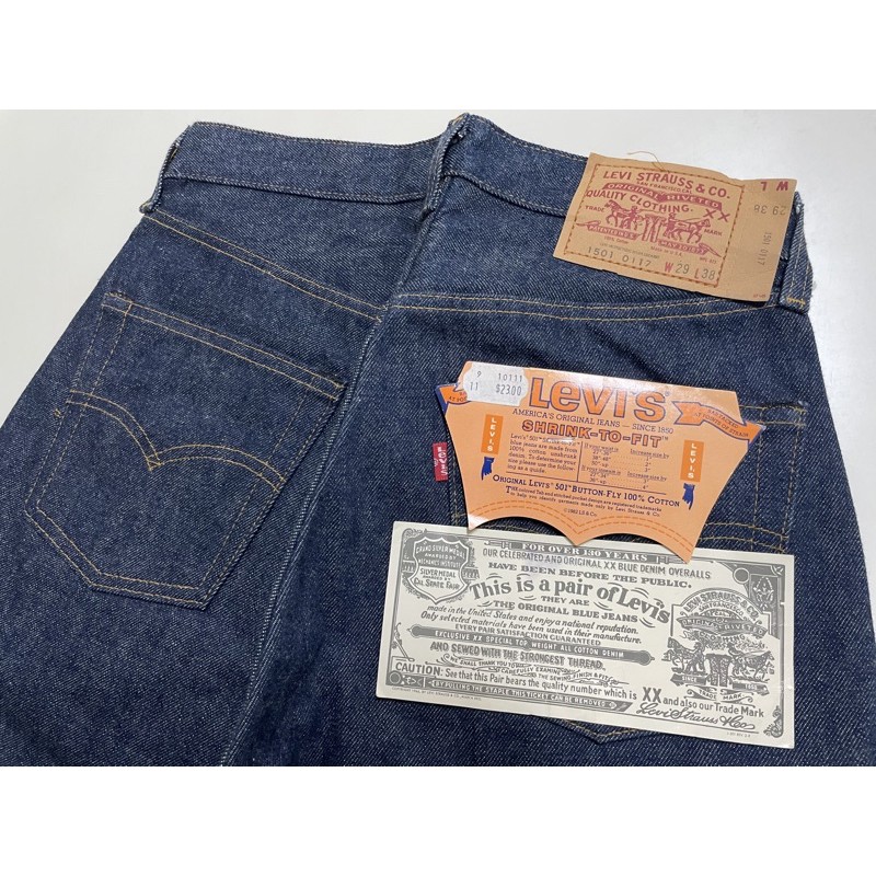 Levis shrink to fit 501 deadstock 古著lvc 501xx 美製原漿美版| 蝦皮購物