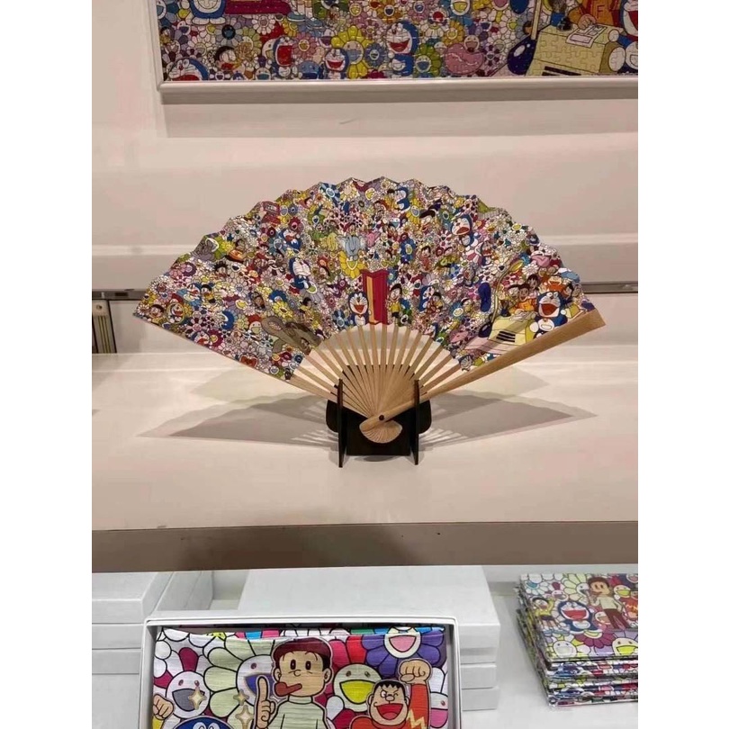 ドラえもん展 村上隆 京都限定 扇子 うちわ 新品未使用 newjeans