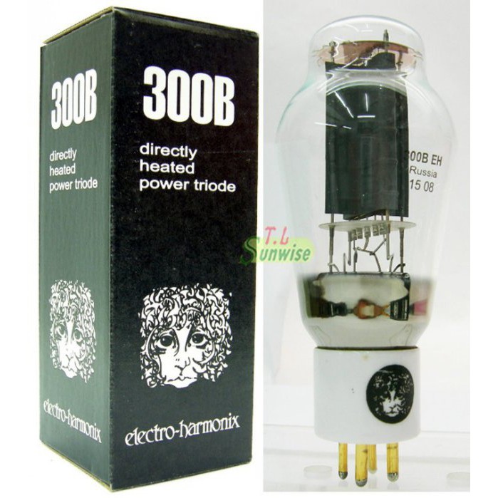 台灣現貨 300B (NIB) ︽NO:3003 蘇聯 EH 300B 真空管 彈簧吊燈絲型 鍍金腳 白色底座