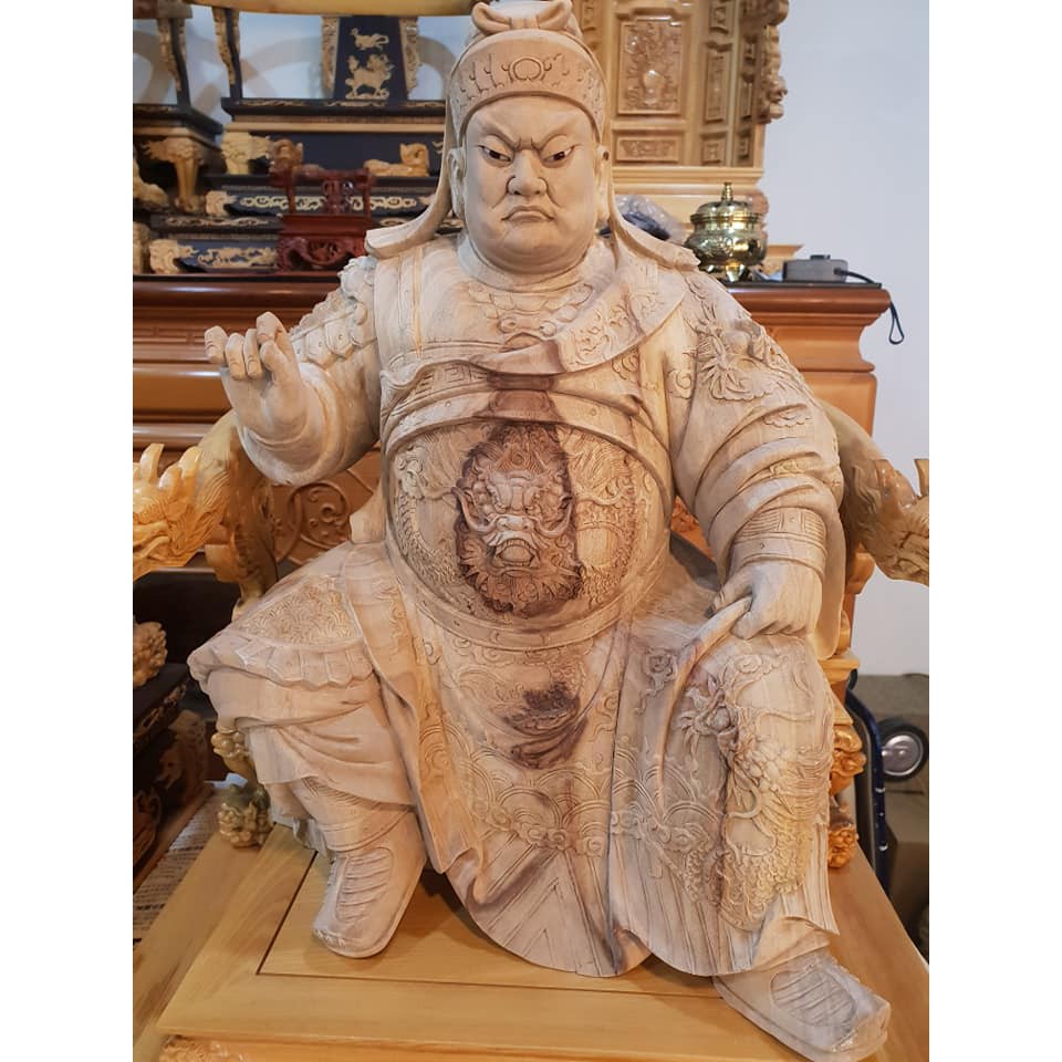 1尺3身 關公，拖尺6，江西小葉樟木雕刻 | 蝦皮購物