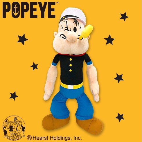 大力水手 卜派 超大玩偶 日本正版 景品 ポパイ Popeye the sailor man 日本空運來台 (價格可議)