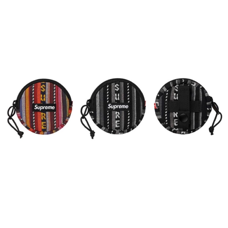 Supreme woven striped coin pouch new arrivals