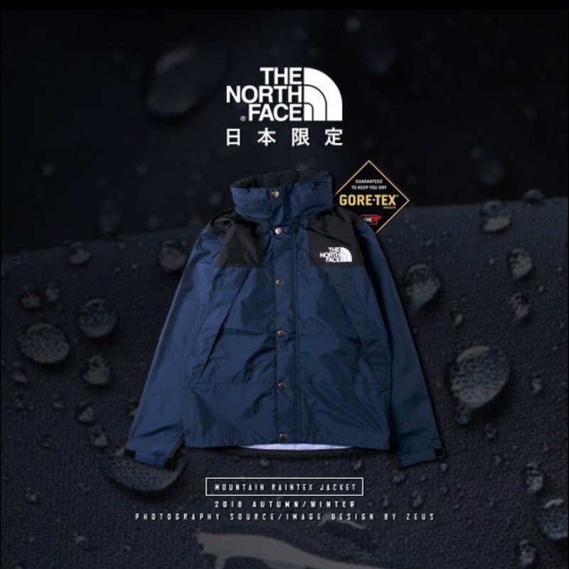 售9成新The North Face Mountain Raintex Jacket/GORE-TEX全防水風衣L