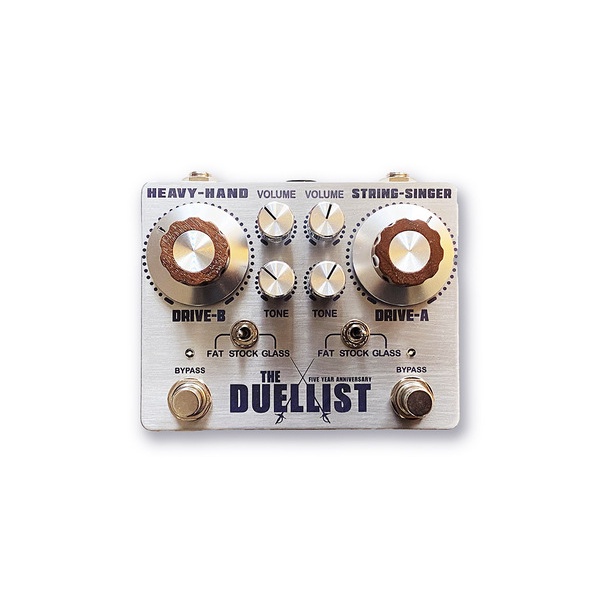 King Tone The Duellist Silver Overdrive 破音效果器Dip Switch版本