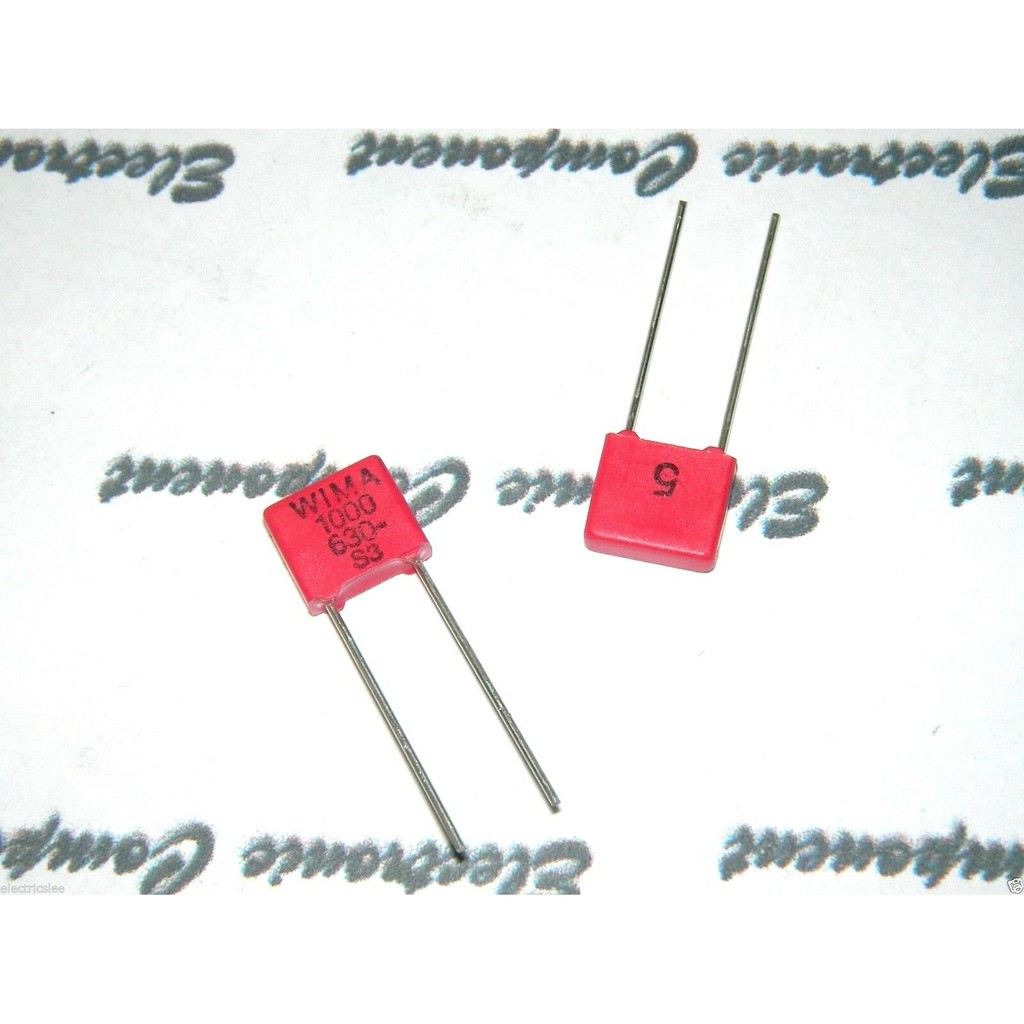 10pcs - WIMA MKP2 1000P (1000PF 1nF) 630V 5% pitch:5mm Capacitor
