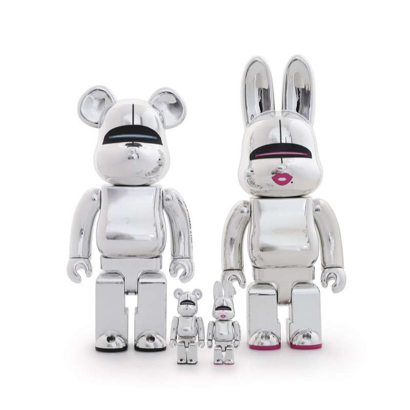 Be@rbrick - Sorayama 空山基兔兔(第一版剩兔子) 400% + 100% set