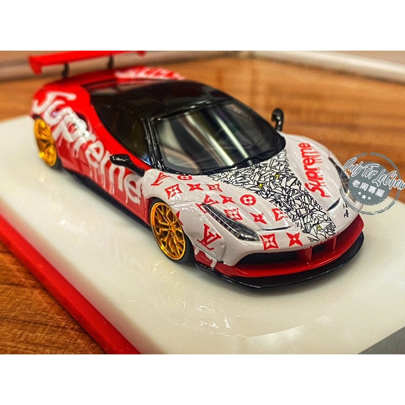 Jual Scale Mini FERRARI 458 SUPREME Louis Vuitton diecast di