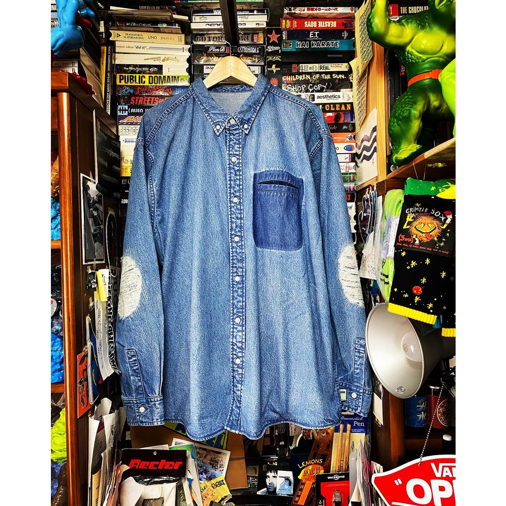 安価 AllenTAPS】BEAMS SSZ 裏USED DENIM SHIRTS 襯衫| 蝦皮購物 トップス