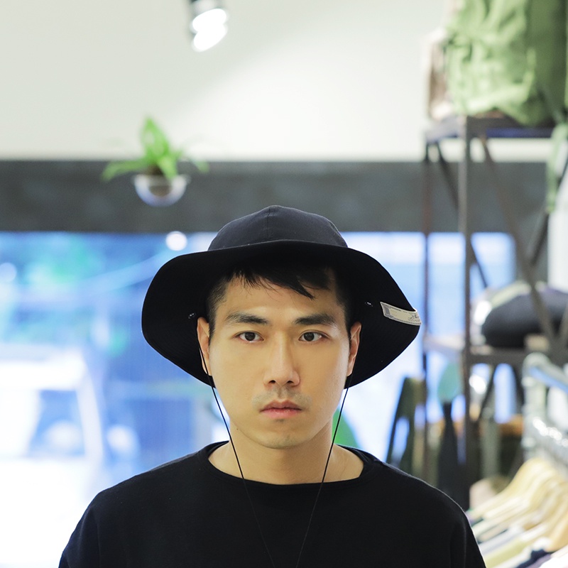 The H.W. Dog & Co. Nylon Fatigue Hat Black x Black
