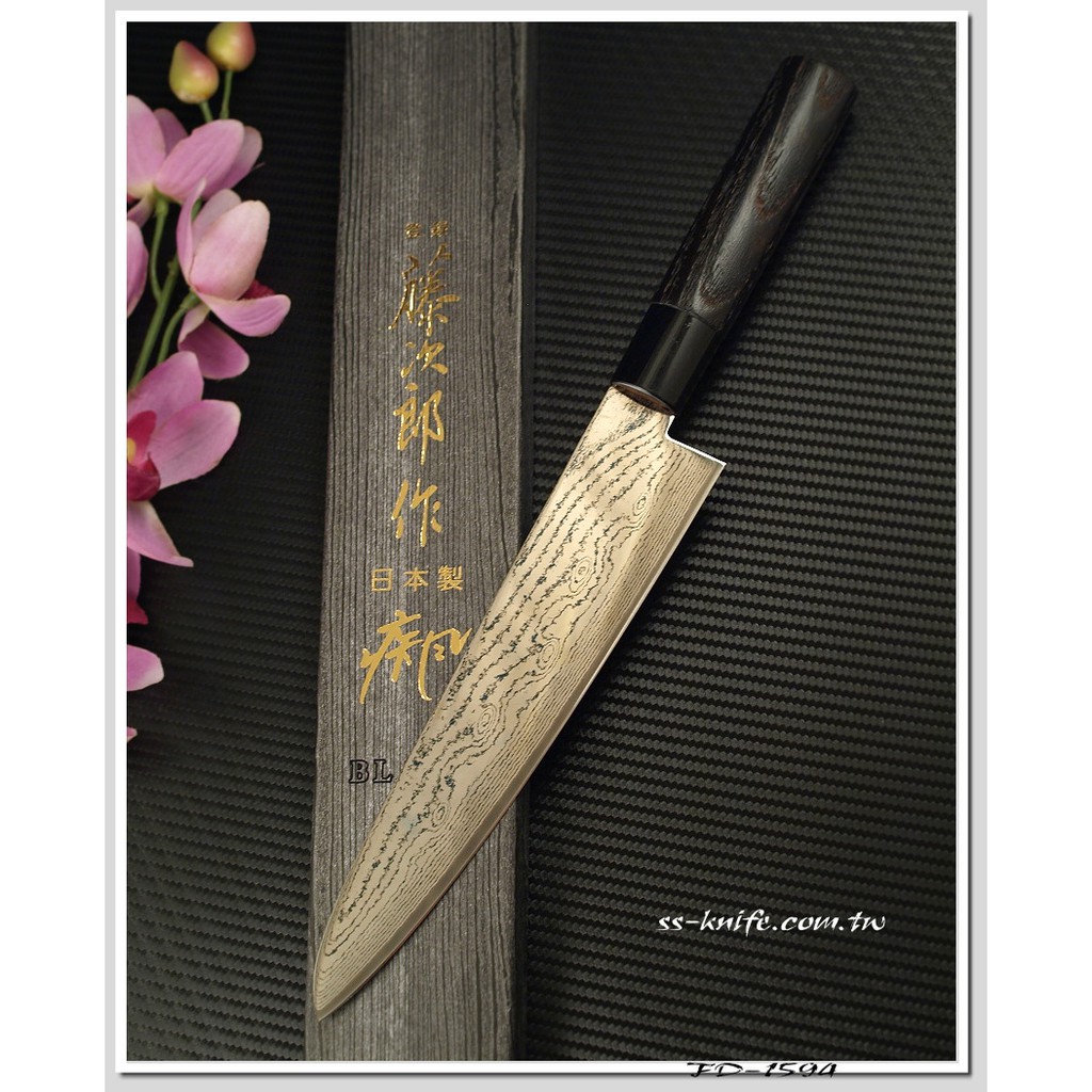専用商品 藤次郎 疾風ブラック DPダマスカス鋼鍛造 三徳 165mm FD-1597