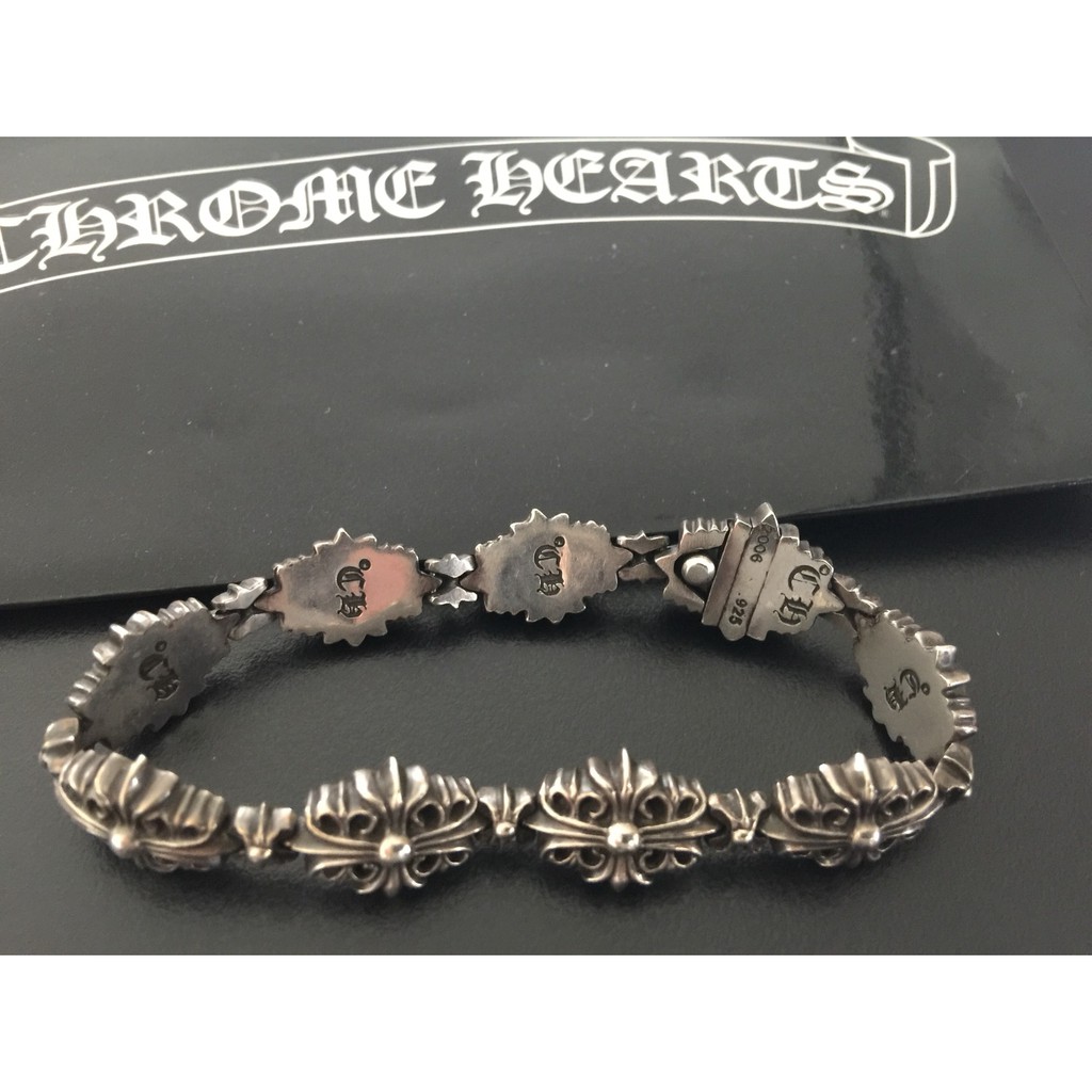 已售出～Chrome Hearts（克羅心） 純銀手鍊 Keeper Link Tiny