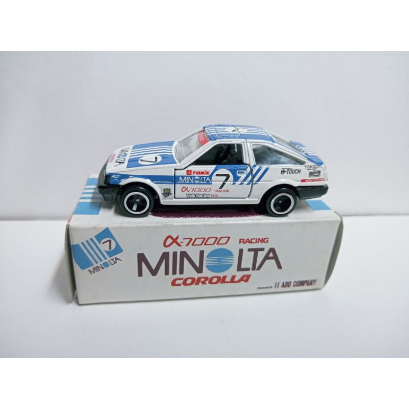 貼紙已貼)日本製Tomica 78-4-8 Toyota Corolla Levin AE86 Minolta塗裝