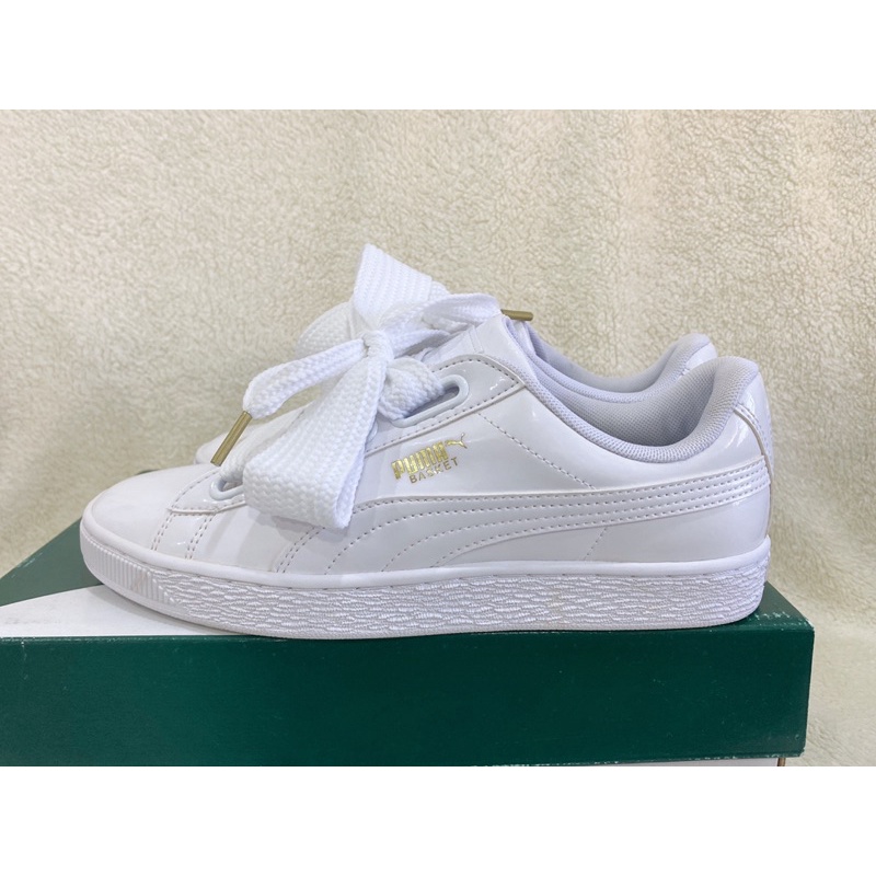 Basket Heart Patent Wn's PUMA basket heart ç·å¸¶è´è¶çµå°ç½éï¼å°ºç¢¼24.5ï¼ | è¦ç®è³¼ç©