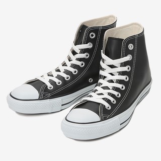 CHII】日本限定Converse LEA ALL STAR HI 高筒皮革基本款黑色白色