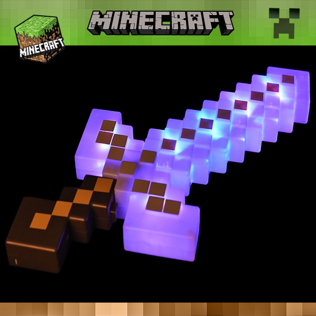 【現貨】Minecraft創世神 麥塊 可變色鑽石劍 黃金劍 附魔劍 聲光效果 生日禮物 交換禮物 聖誕禮物 | 蝦皮購物