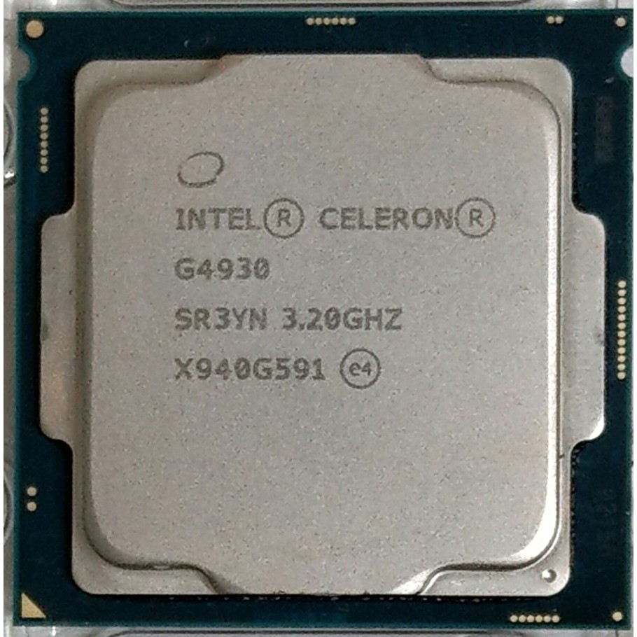 Intel 八代Celeron G4900 G4930 CPU (1151 腳位) 無風扇| 蝦皮購物