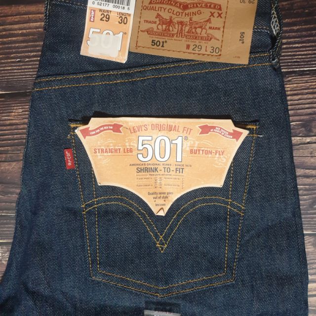 Levis 501 Button Fly 基本款牛仔褲（全新） | 蝦皮購物