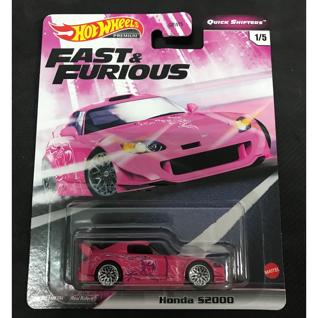 風火輪hot wheels 玩命關頭fast furious本田喜美honda s2000 粉紅色