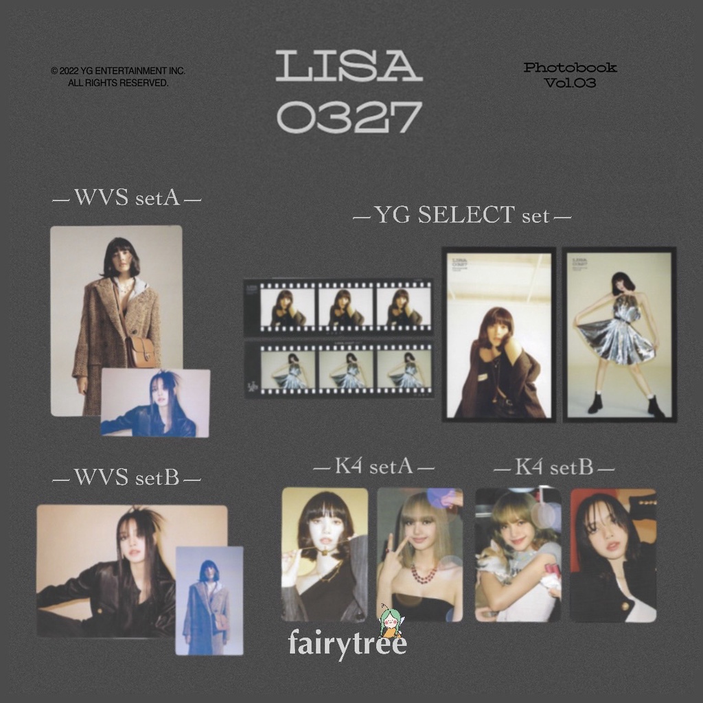 仙女樹🌟 現貨 BLACKPINK 通路特典 LISA 0327 PHOTOBOOK VOL.03