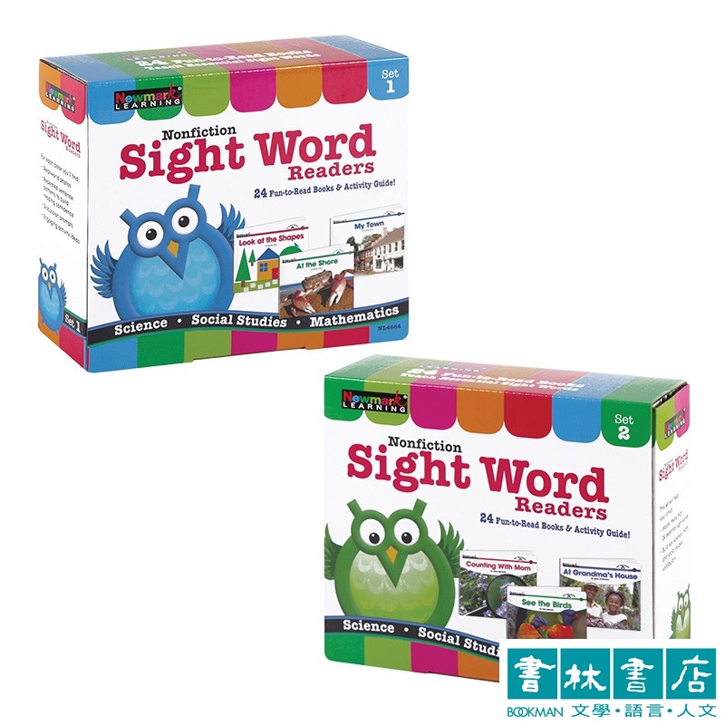 Nonfiction Sight Word Readers Set 1&2 常見單字盒裝書兩盒一起買 優惠組