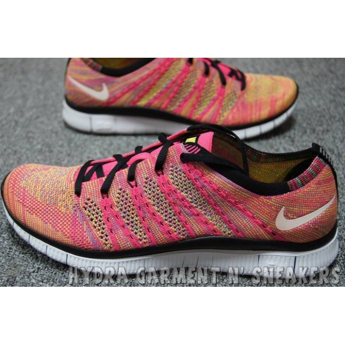 Nike free 5.0 shop flyknit pink flash