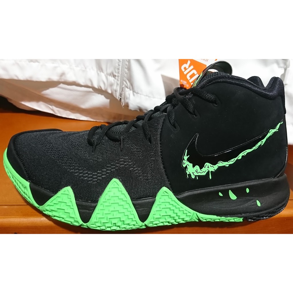 2018 十月NIKE KYRIE 4 EP HALLOWEEN KIWI 籃球鞋黑綠萬聖節943807-012