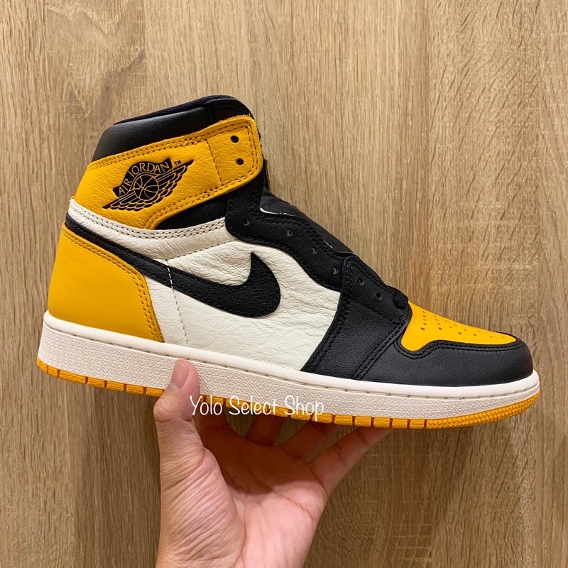 全新現貨Air Jordan 1 High OG Taxi 黑黃黑黃腳趾灌碎555088-711