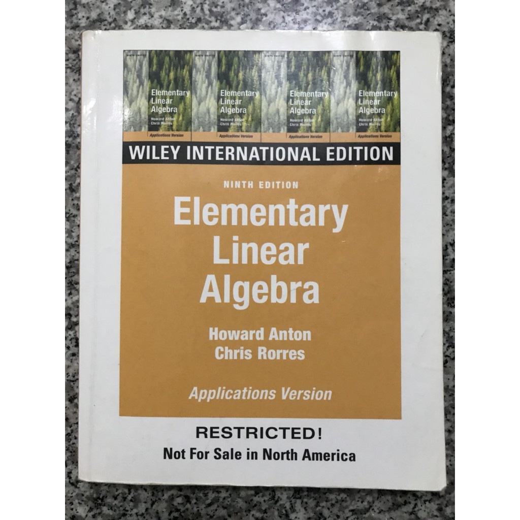 Elementary Linear Algebra 9th Applications Version (二手書) | 蝦皮購物