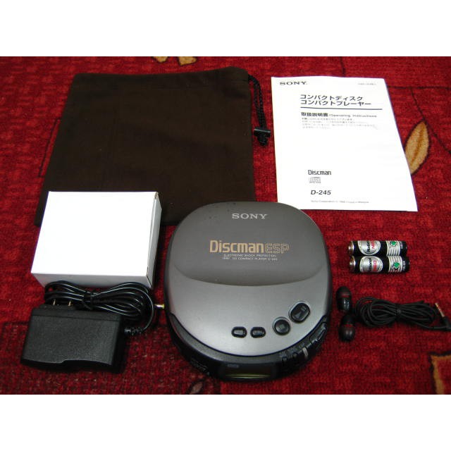 SONY DiscmanESP ポータブルCDプレーヤー D-245（☆SONY D-245