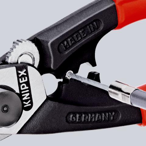 工具 美德工具】KNIPEX 95 61 190 強力型鋼索剪自行車變速線剎車線可用
