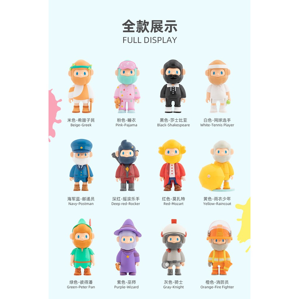 現貨,盲盒+確認款】尋找獨角獸FARMER BOB 三代色彩系列男友~確認款/盲盒/潮玩| 蝦皮購物