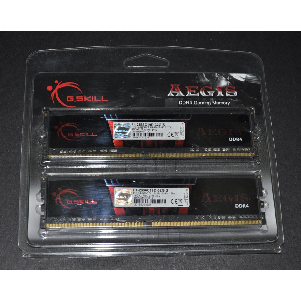 G.Skill Aegis DDR4 - Kit 16 Go (2 x 8 Go) - 2666 MHz - C19