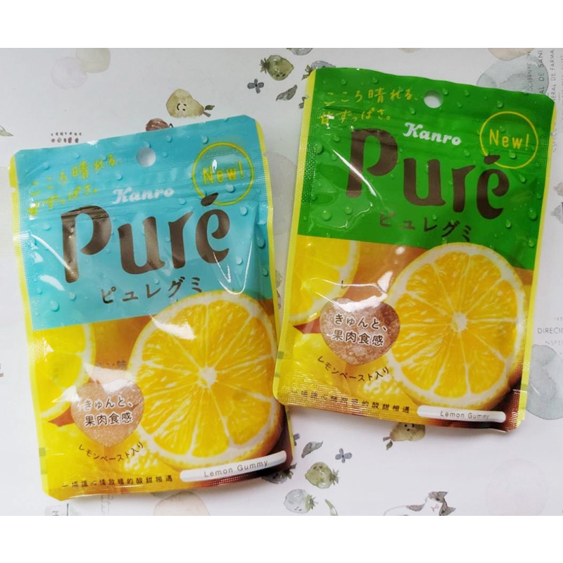 甘樂Kanro Pure鮮果實軟糖-檸檬口味56g即期品 (效期2025/07/18)市價59元特價19元 | 蝦皮購物
